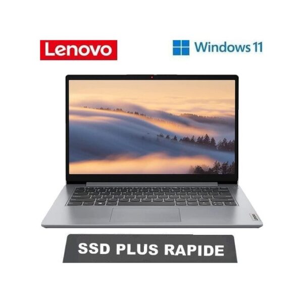 Lenovo IDEAPAD 1 - DUALCORE – RAM 4GO – SSD 256 GO – ECRAN 15,6 » FHD - WINDOWS 11 - GARANTIE 12 MOIS – Image 4