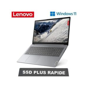 Lenovo IDEAPAD 1 - DUALCORE – RAM 4GO – SSD 256 GO – ECRAN 15,6 » FHD - WINDOWS 11 - GARANTIE 12 MOIS
